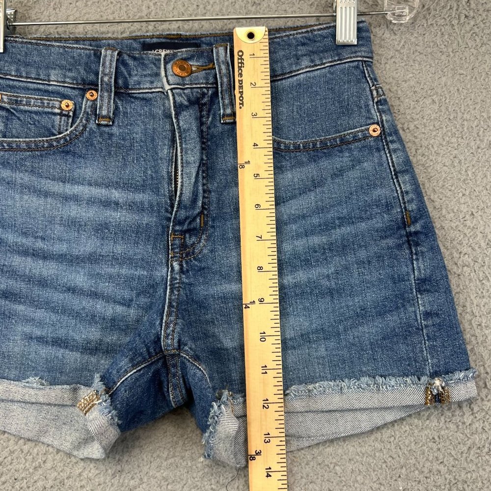 J. Crew High Rise Jean Shorts Women's Size 24 Stretch - Picture 5 of 10